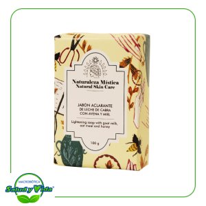 Jabon de leche de cabra con avena y miel 100 g Naturaleza Mistica