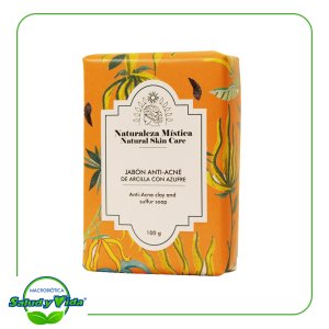Jabon anti acne de arcilla con azufre 100 g Naturaleza Mistica