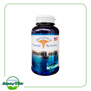 Vitamina E 400 IU + Zinc 60 soft Millenium